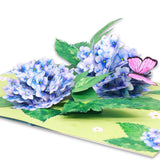 Hydrangea Pop Up Card