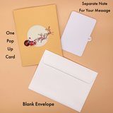 Liif Santa Sleigh & Reindeer Pop Up Card