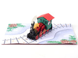 liif polar express train santa pop up 3d greeting card paper love lovepop poplife chrsitmas kids boy girl fun cute cards gift