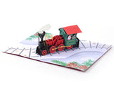 liif polar express train santa pop up 3d greeting card paper love lovepop poplife chrsitmas kids boy girl fun cute cards gift