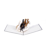 Galloping Horses 3D pop-up card