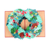liif Christmas Wreath 3D greeting pop up card merry happy