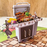 BBQ Grill Pop Up Card
