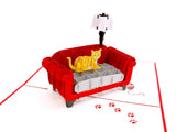 Kitty Couch Pop Up Card