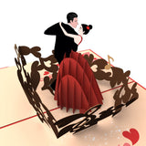 Dancing Couple Pop Up Card
