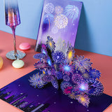 liif lovepop firework pop up card 3D greeting holiday new year congratulations NYC July 4th Romantic