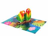 Lovebirds Pop Up Card