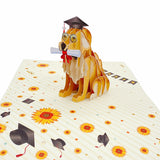 Graduation Dog Pop Up Card