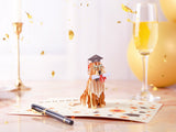 Graduation Dog Pop Up Card