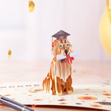 Graduation Dog Pop Up Card