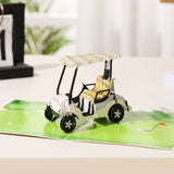 liif golf pop up card 3d greeting fathers day cart golfing