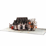 liif haunted house 3d greeting pop up halloween card
