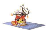liif halloween cat pumpkin 3d greeting pop up card funny cute