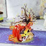 liif halloween cat pumpkin 3d greeting pop up card funny cute