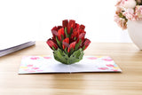 Red Tulip Pop Up Card