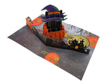 Halloween Black Cat Pop Up Card