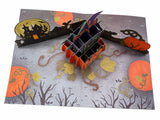 Halloween Black Cat Pop Up Card