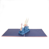 Baby & Stork 3D pop up card