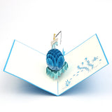 Fisherman Blue Pop Up Card