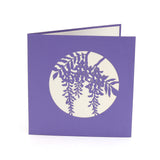 Wisteria Purple Pop Up Card