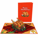 liif thanksgiving 3d greeting pop up card happy turkey thank you family grandma mom dad mother holiday