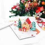 liif lovepop 3d greeting pop up card Christmas gingerbread house man merry happy snowman tree joy peace kids