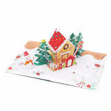 liif lovepop 3d greeting pop up card Christmas gingerbread house man merry happy snowman tree joy peace kids