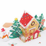 liif lovepop 3d greeting pop up card Christmas gingerbread house man merry happy snowman tree joy peace kids