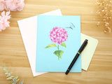 Hydrangea Pop Up Card - Pink & Purple