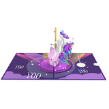 Liif Funny Unicorn Pop Up Card