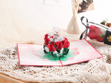 Teddy Rose Pop Up Card