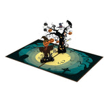 liif halloween pop up card kids pumpkin trick or treat tree funny boy girl son daughter child