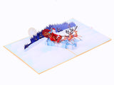 Liif Santa Sleigh & Reindeer Pop Up Card