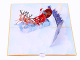 Liif Santa Sleigh & Reindeer Pop Up Card