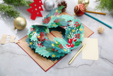 liif Christmas Wreath 3D greeting pop up card merry happy