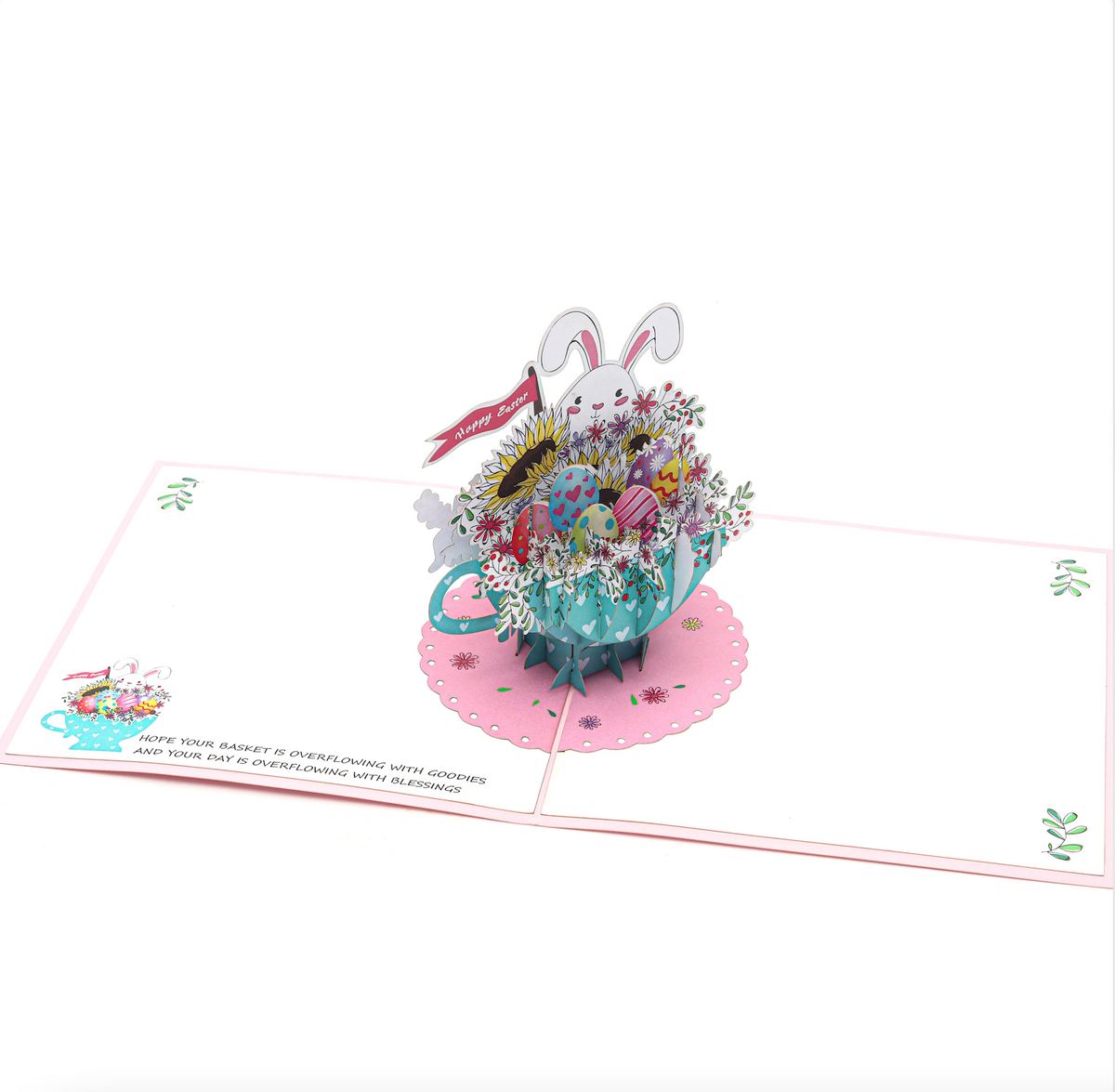 Teacup Bunny & Eggs Easter Pop Up Card – Liif