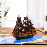 liif pirate ship boat set sail halloween adventure 3d greeting pop up card fathers day kids boy son