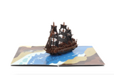 liif pirate ship boat set sail halloween adventure 3d greeting pop up card fathers day kids boy son