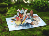 liif 3d greeting pop up card butterfly flying spring mother day sympathy