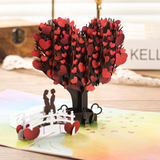 liif love tree 3d greeting pop up card lesbian gay females lgbt pride