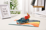 Love Truck Pop Up Card