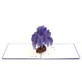 Wisteria Purple Pop Up Card