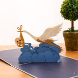 liif baby stock 3d greeting baby shower pop up card new baby gift congratulations boy girl congrats gift handmade