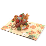 Pumpkin Wagon Pop Up Card