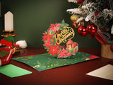 Liif Happy Christmas Card, Pop Up Christmas Card