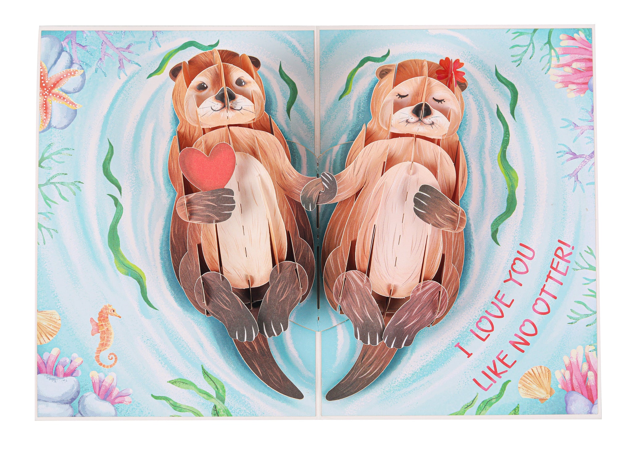 holographic card sleeves mtg Otter Half Pop Up Card – Liif