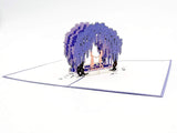 Wisteria Arch Pop Up Card - Two Females