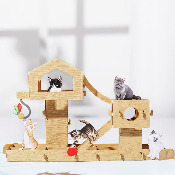 Cat Tree Pop Up Card