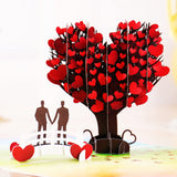 liif love tree 3d greeting lbgt pop up card pride gay