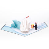 Penguin Bear 3D pop-up card